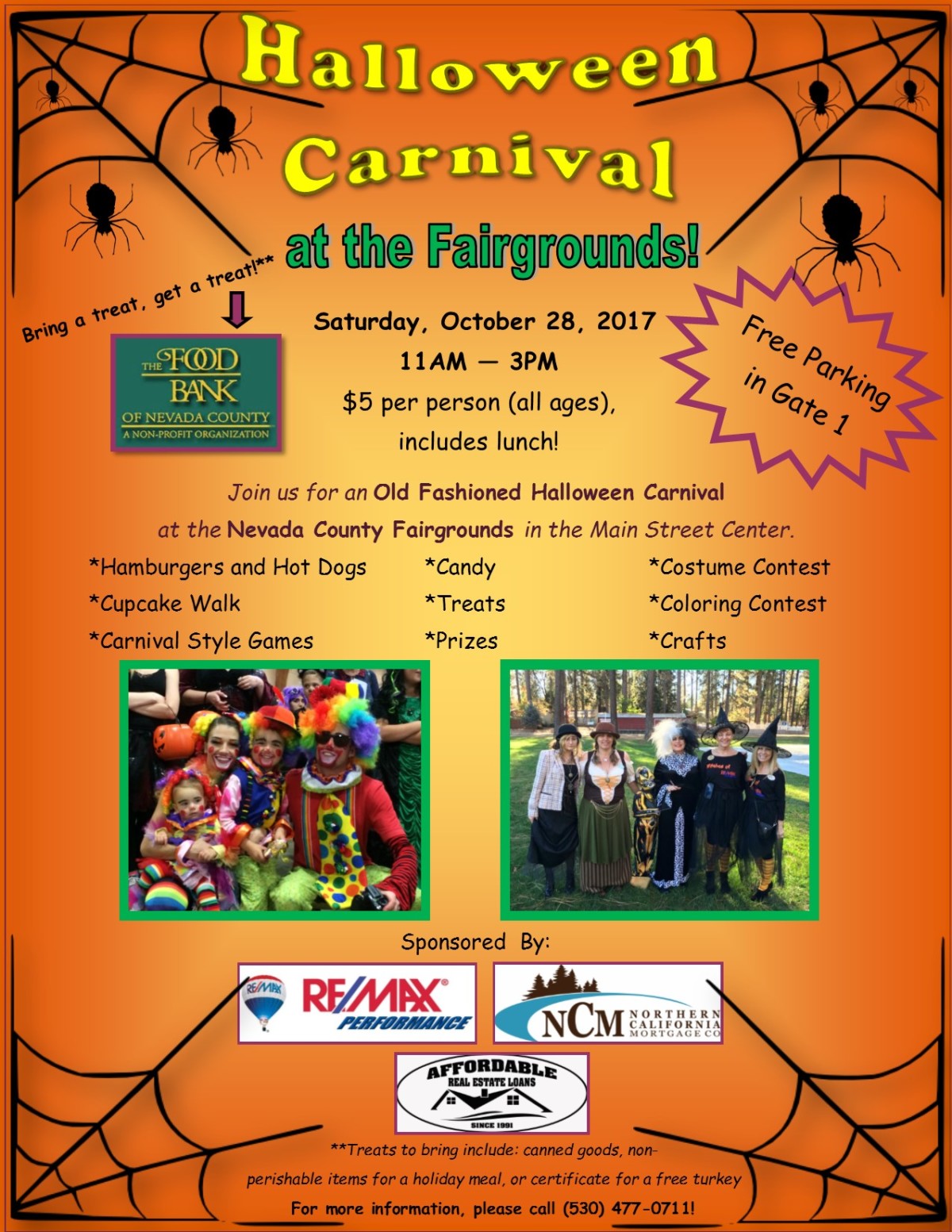 Halloween Carnival Saturday, October 28 Nevada County Fairgrounds