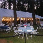 Outdoor Wedding Reception on the grass